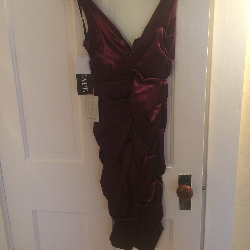 XSCAPE Burgundy Dress Size 2